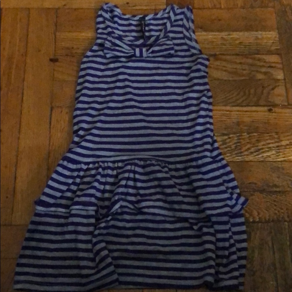 Purple and gray dress